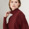 Pull col montant en coton cachemire - Fanny 