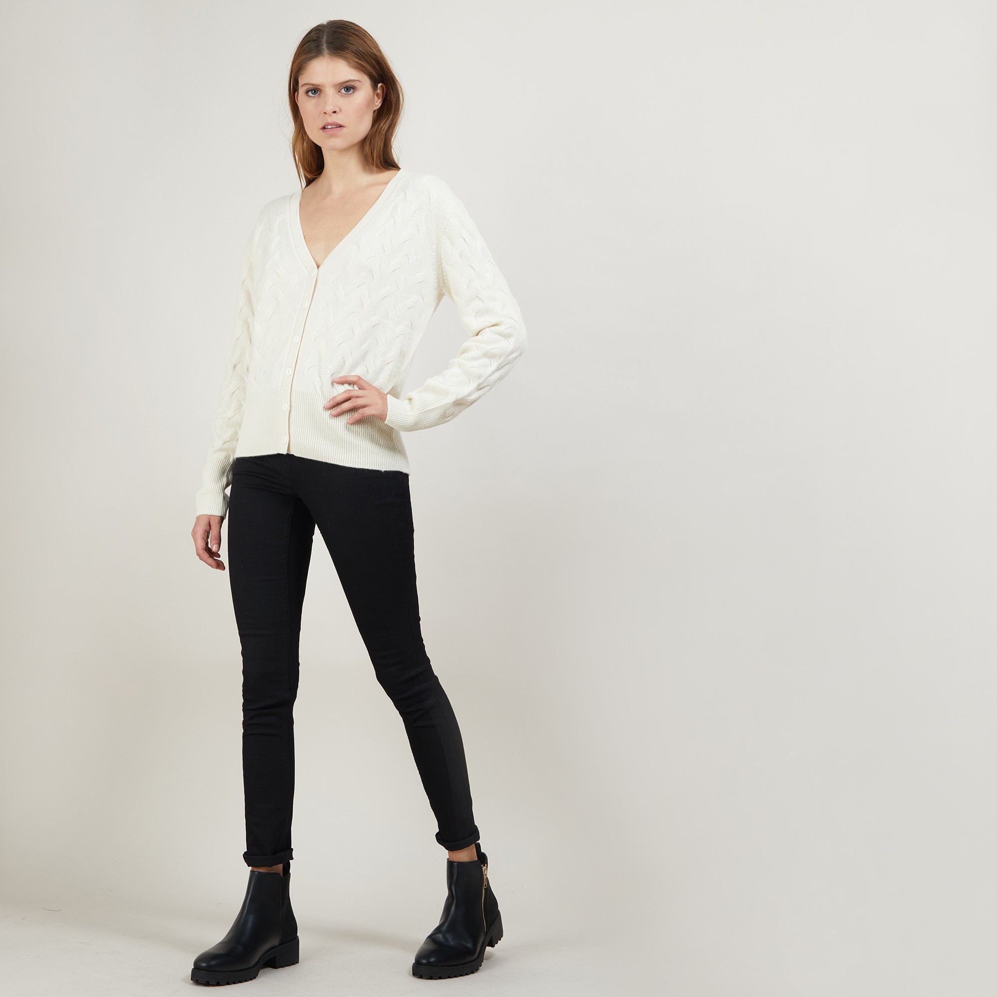 100% cashmere cardigan FIONA