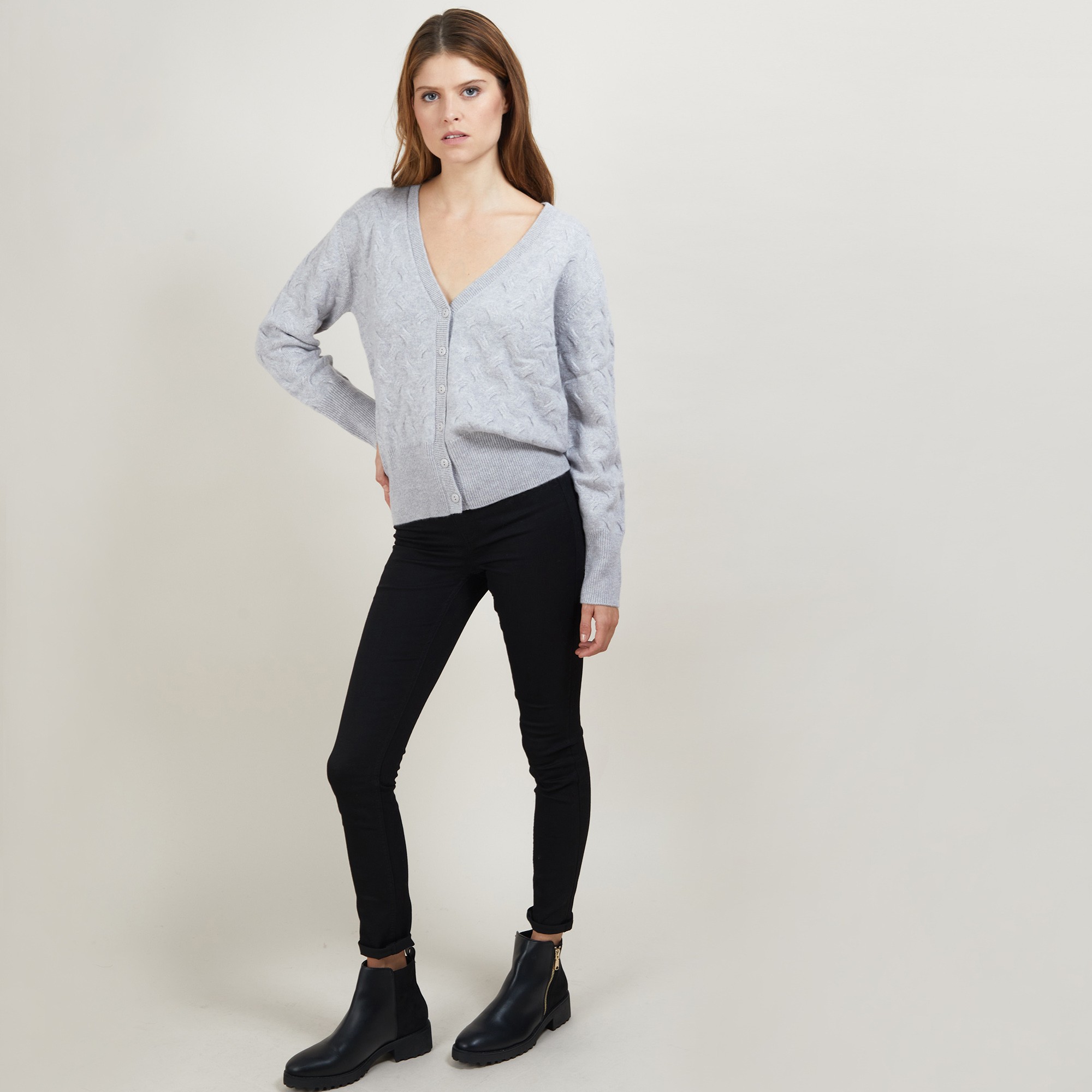 100% cashmere cardigan FIONA