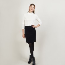 Short cashmere skirt - France