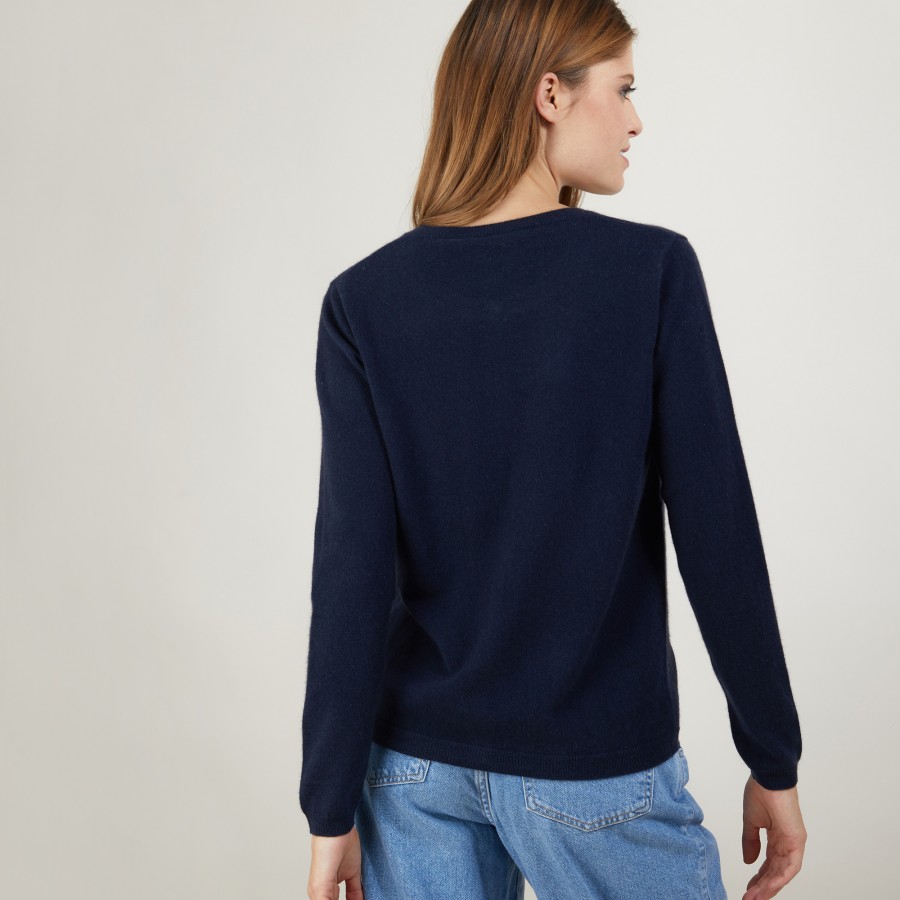 Cardigan de cashmere com gola redonda - Ballet