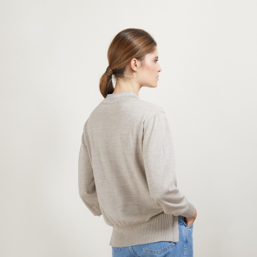 Two-tone wool sweater - Gimmie