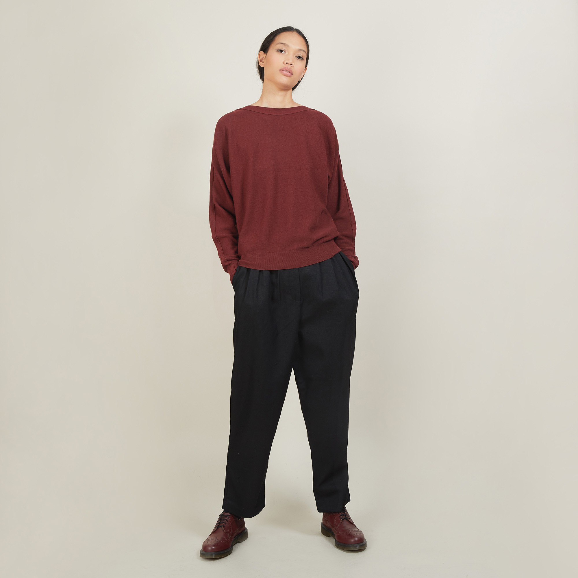 Pull col bateau en coton cachemire - Felice 