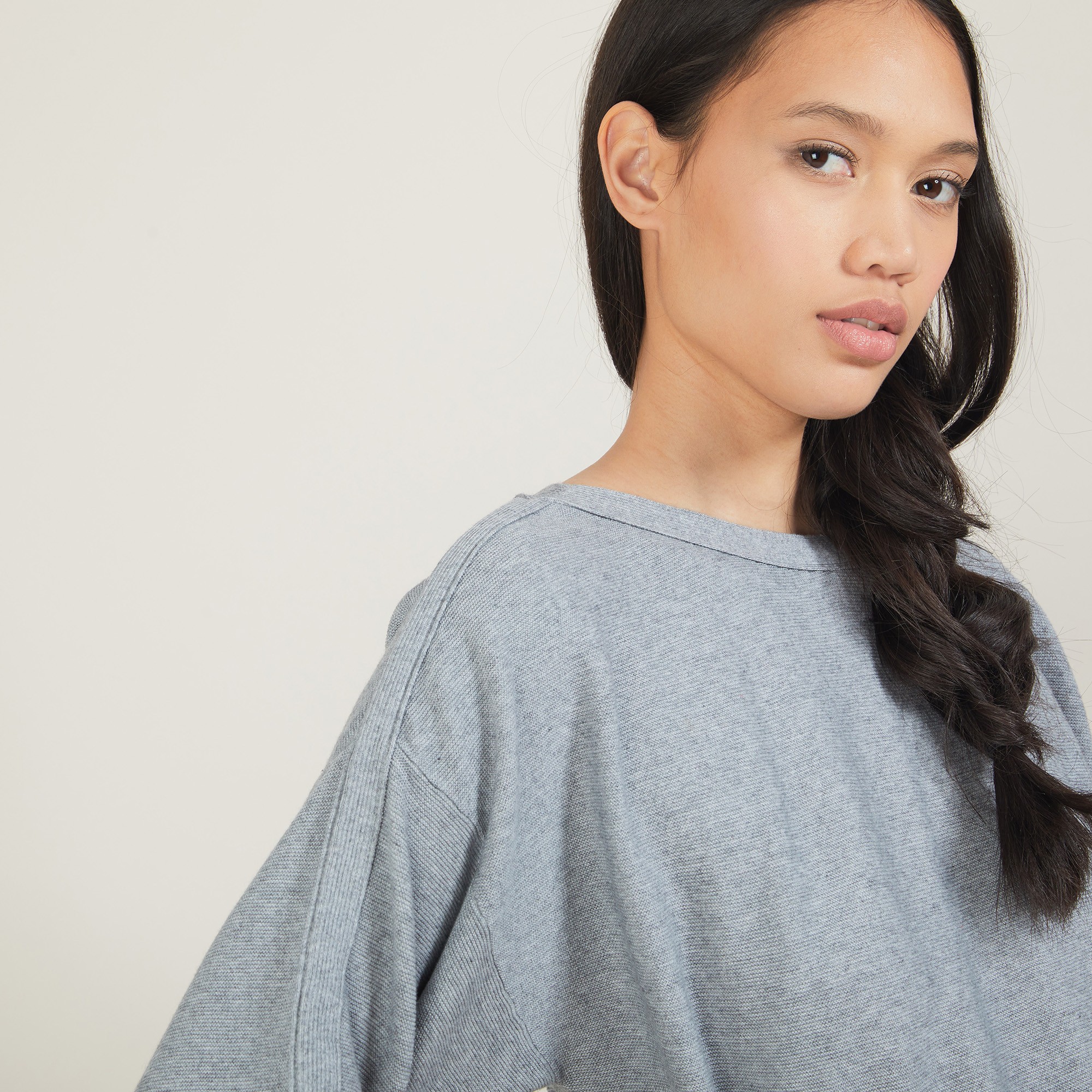 Cotton cashmere boat neck sweater - Felice