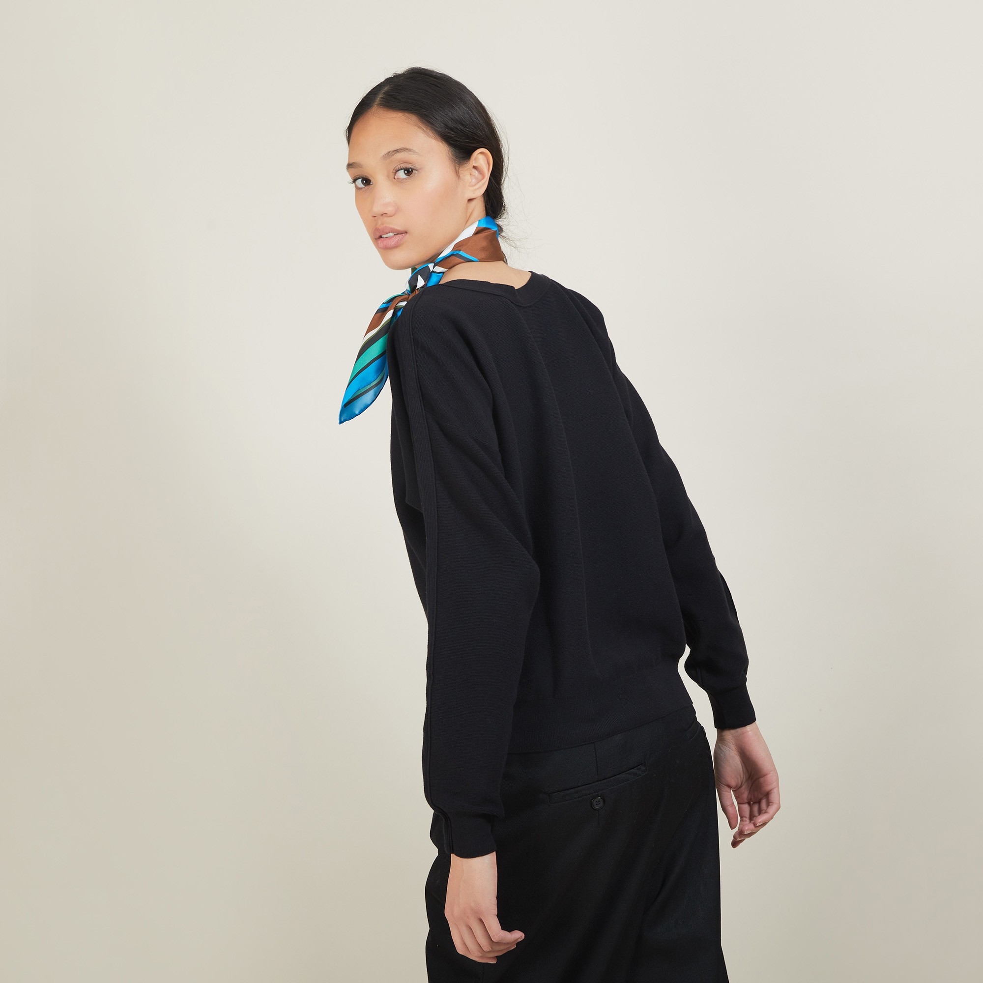 Pull col bateau en coton cachemire - Felice 