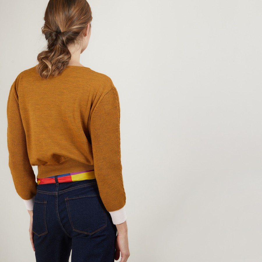 Short wool sweater - Fanfan