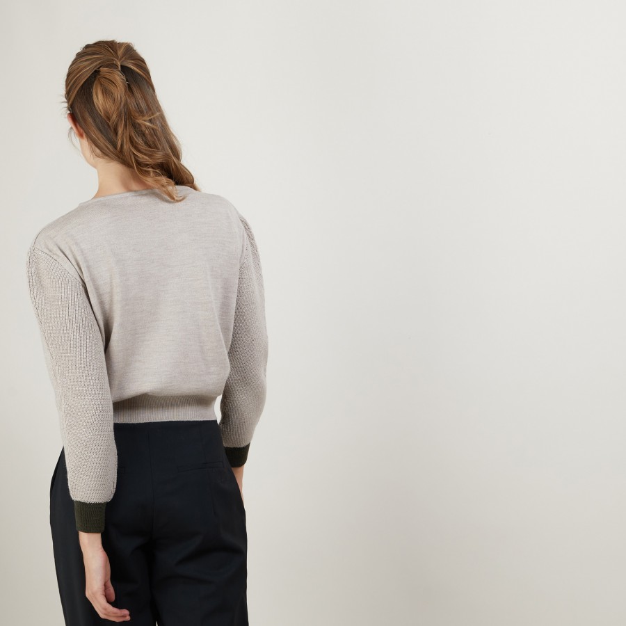 Suéter curto de lã - Fanfan