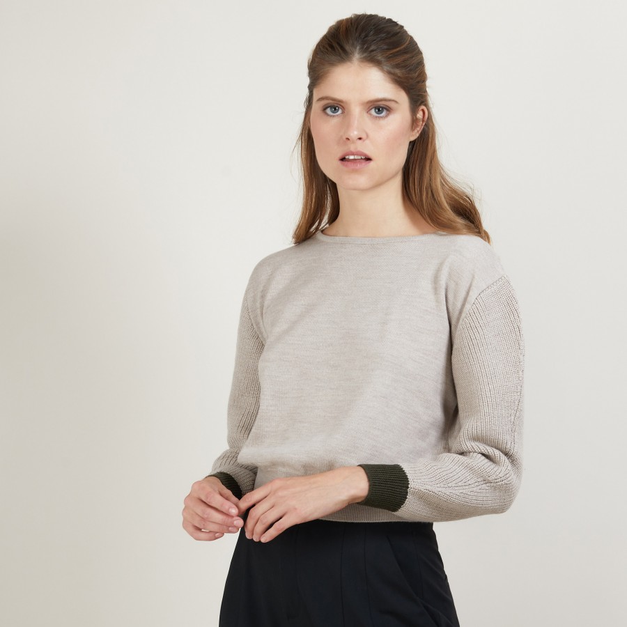 Short wool sweater - Fanfan