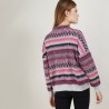 Wool sweater with Aztec patterns - Fidji