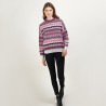 Wool sweater with Aztec patterns - Fidji