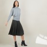 Cotton cashmere high neck sweater - Fanny