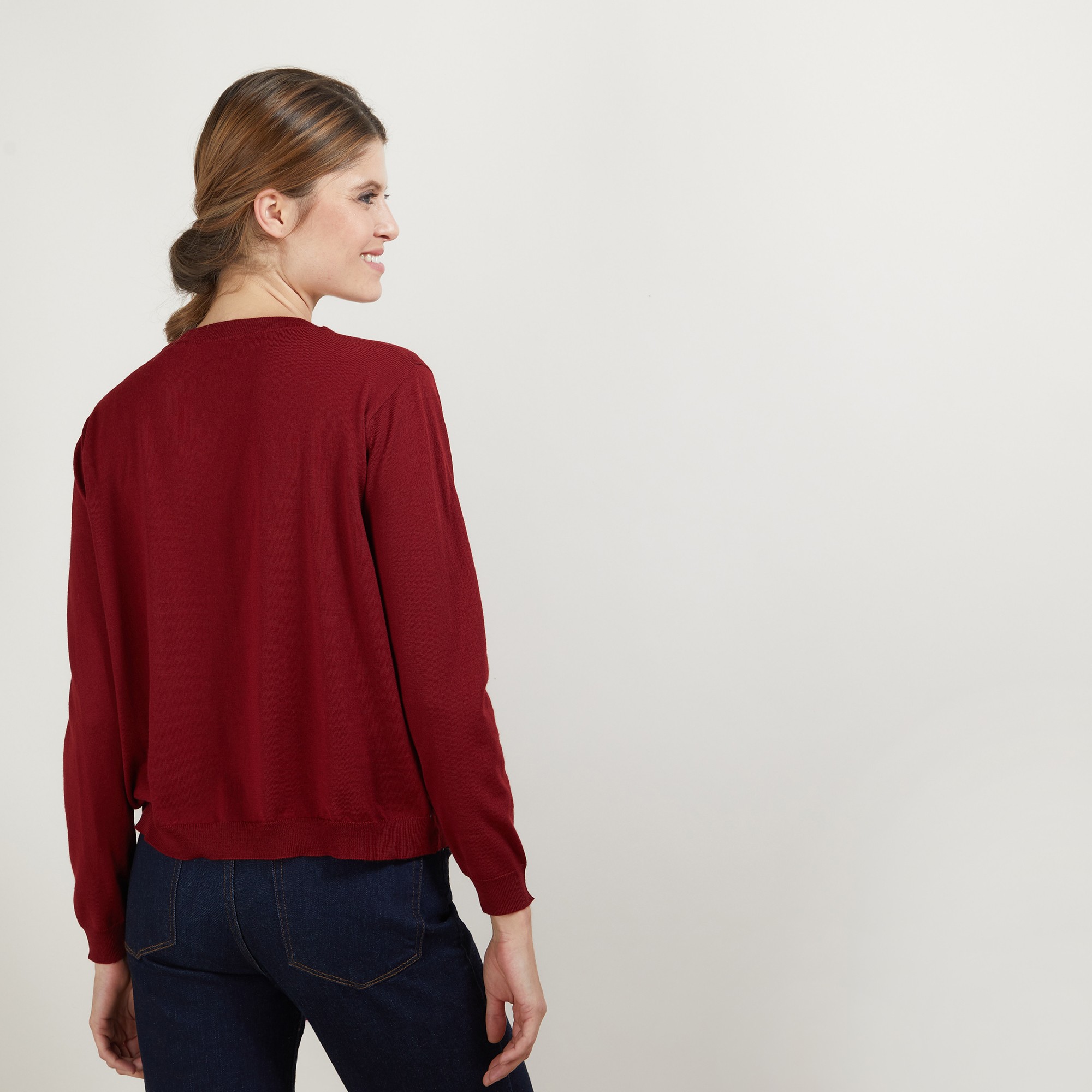 Double-breasted wool sweater Fredi