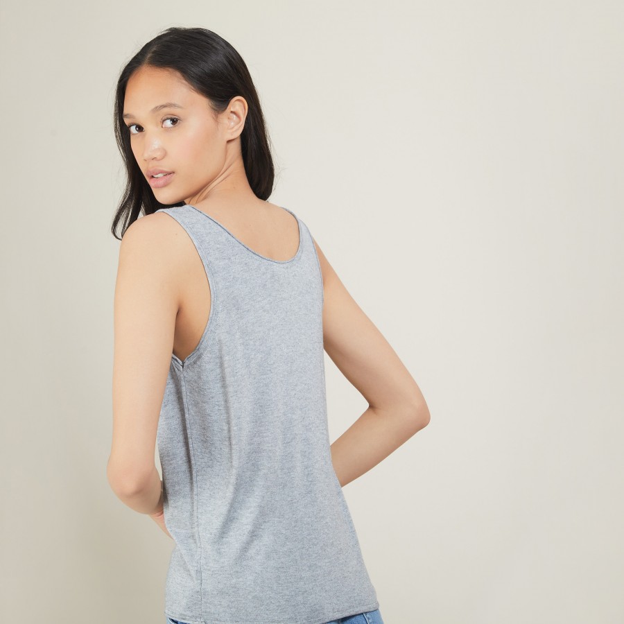 Bamboo cashmere tank top - Aetim