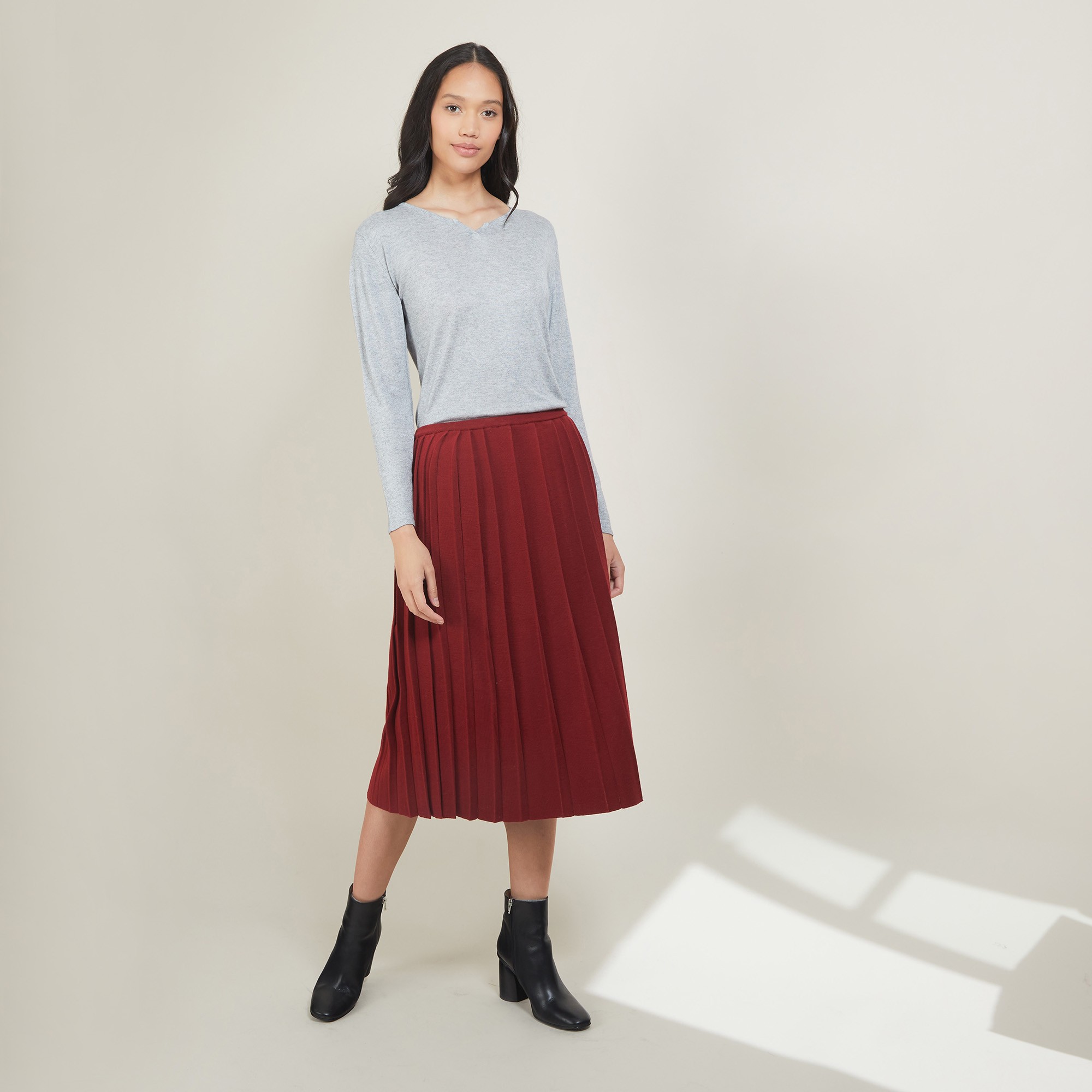 Pull col tunisien en Bambou Cachemire