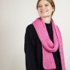 Echarpe en viscose et baby alpaga - Genu 7083 pivoine - 26 Rose foncé