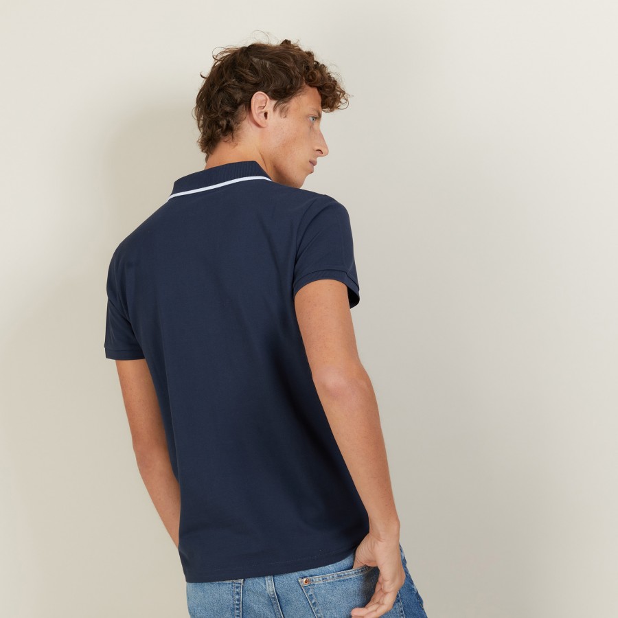 Camisa polo de algodão piqué de manga curta - Babelle