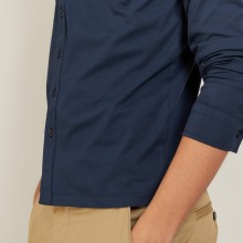 Long sleeve cotton jersey shirt - Baggy