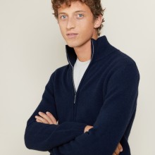 Veste zippée en cachemire 4 fils - Balthazar