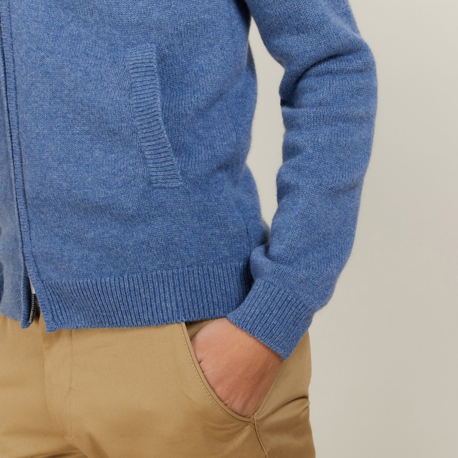 Cardigan de cashmere com zíper e 4 camadas - Balthazar