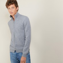 Veste zippée en cachemire 4 fils - Balthazar