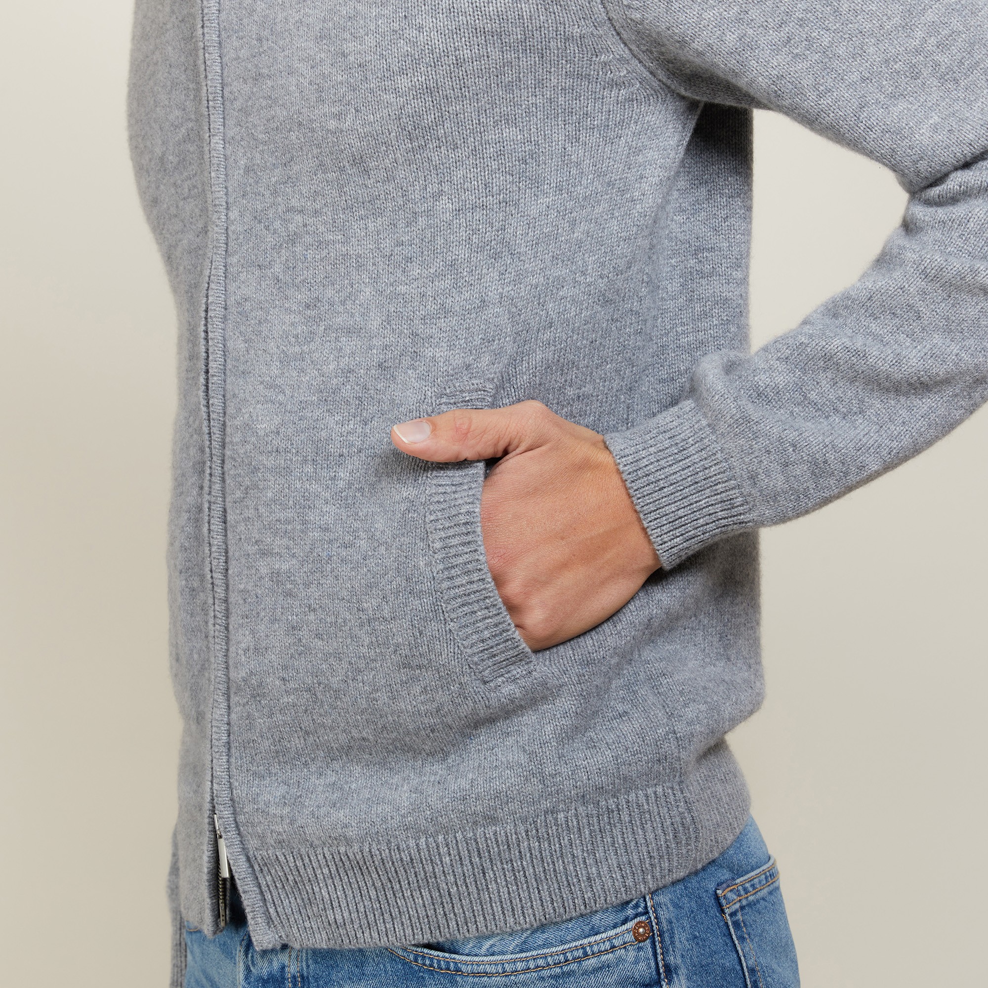 4-ply cashmere zipped jacket - Balthazar