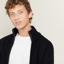 Veste zippée en cachemire 4 fils - Balthazar