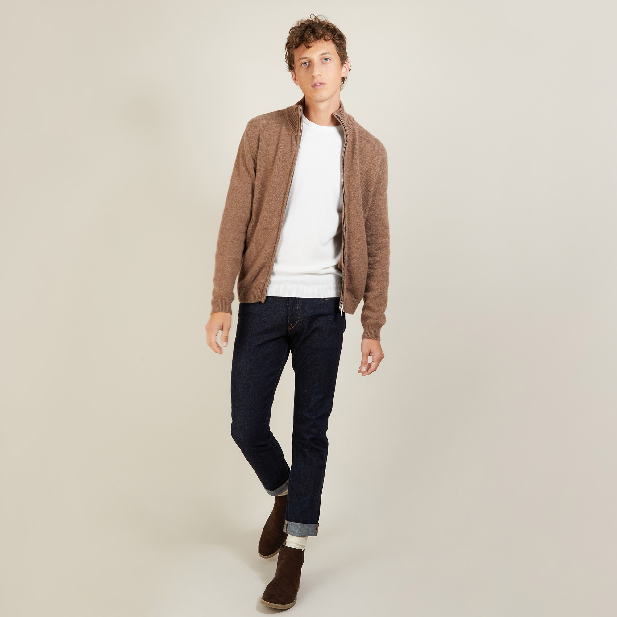 4-ply cashmere zipped jacket - Balthazar