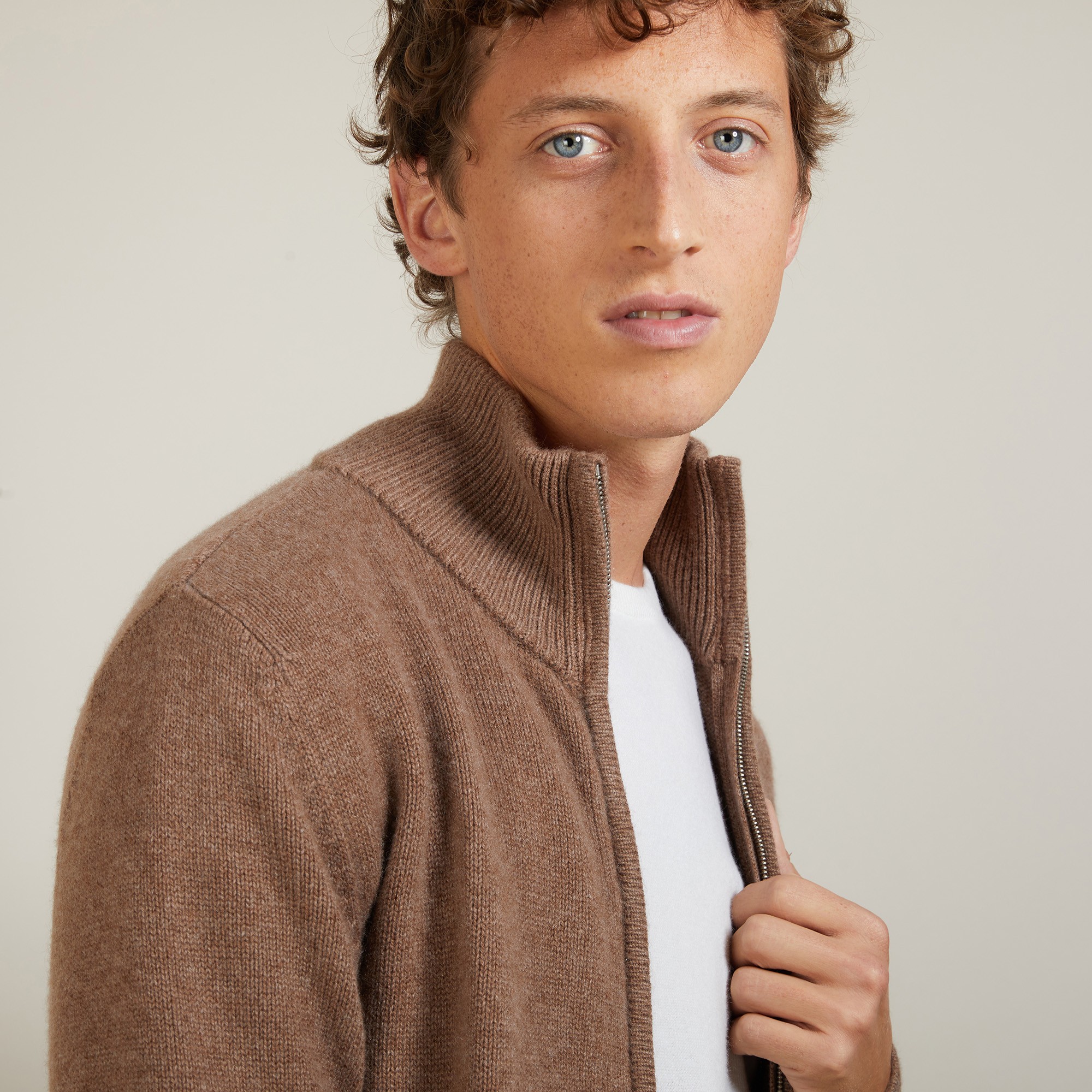 Veste zippée en cachemire 4 fils - Balthazar