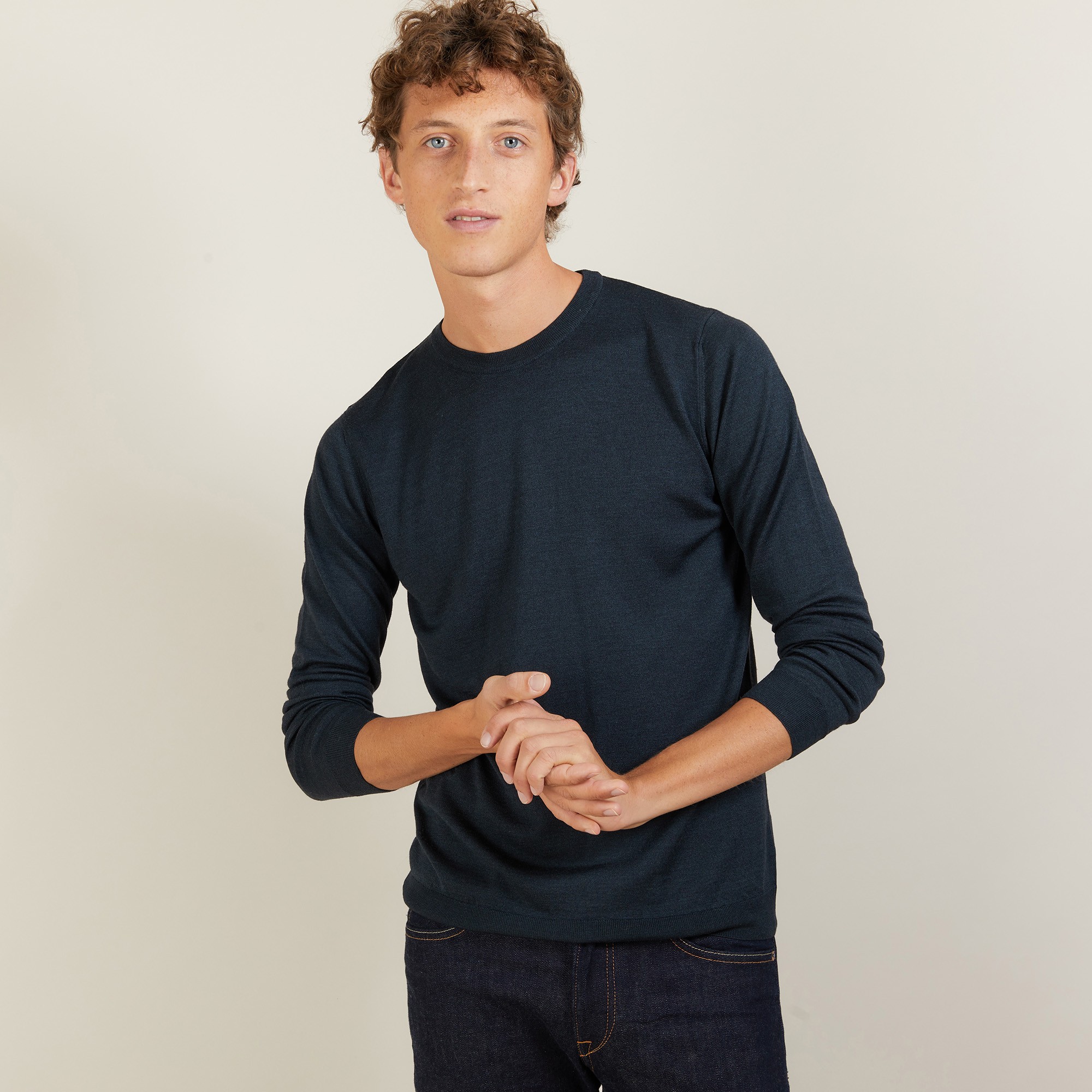 Wool and silk sweater - BARSAM