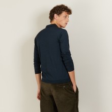 Wool and silk polo shirt - Bartev