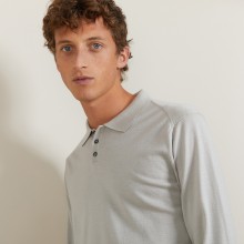 Wool and silk polo shirt - Bartev