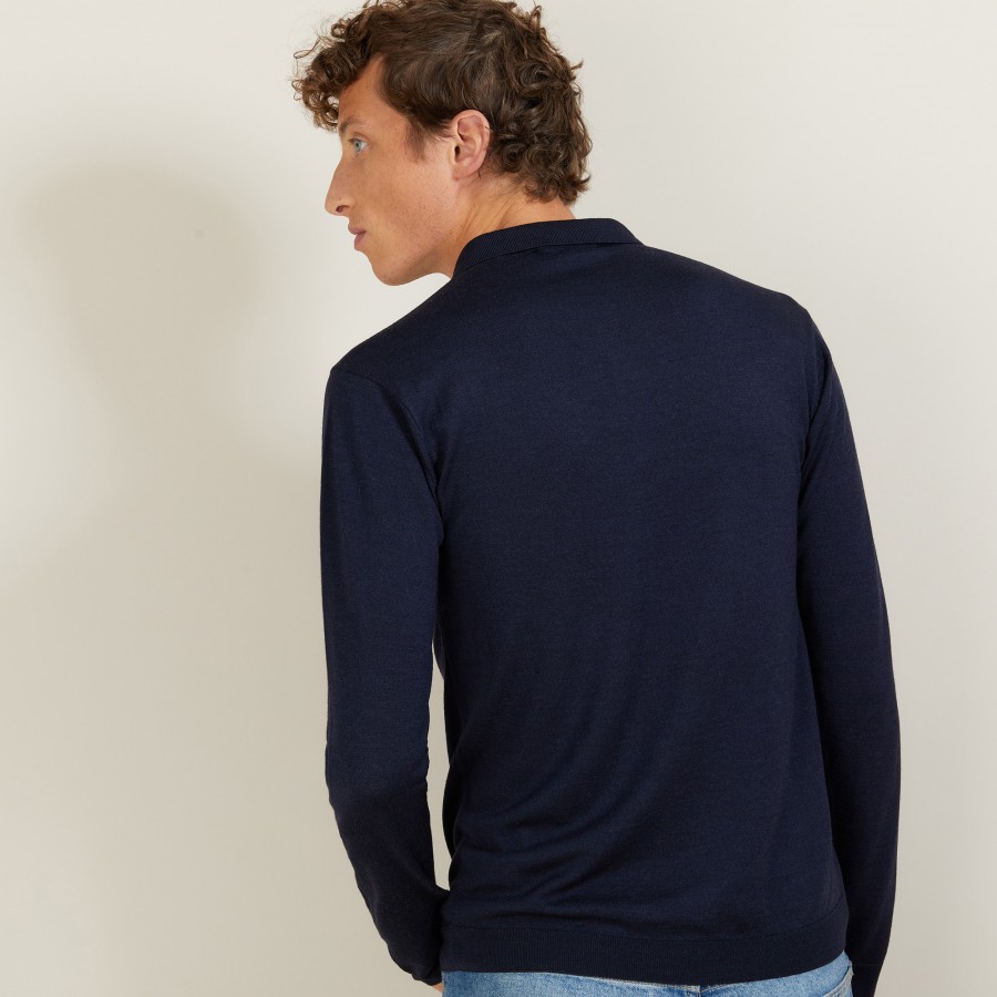 Camisa polo de lã e seda - Bartev