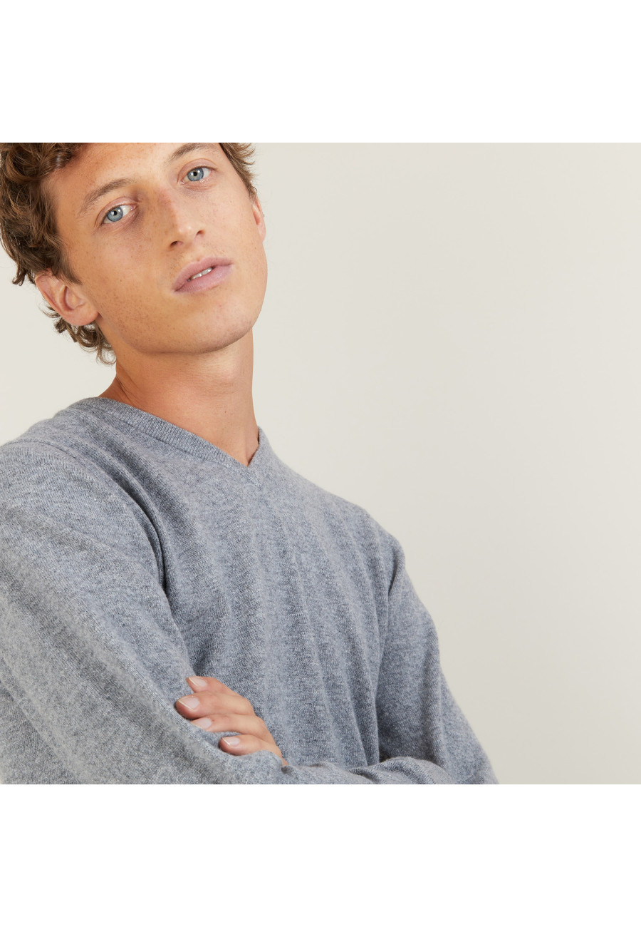 Suéter de cashmere com decote em V - Benjamin