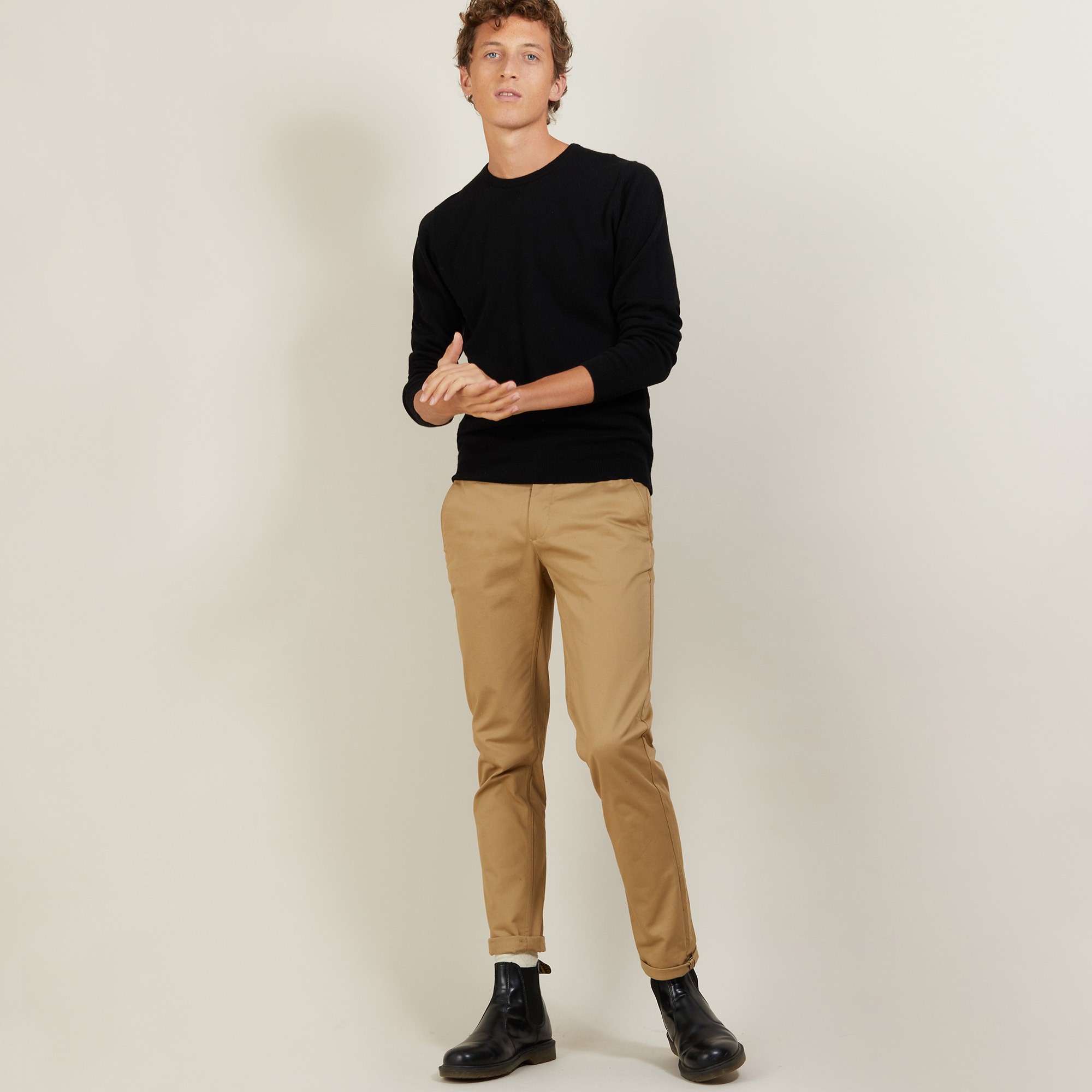 Round-neck cashmere sweater-BENOIT