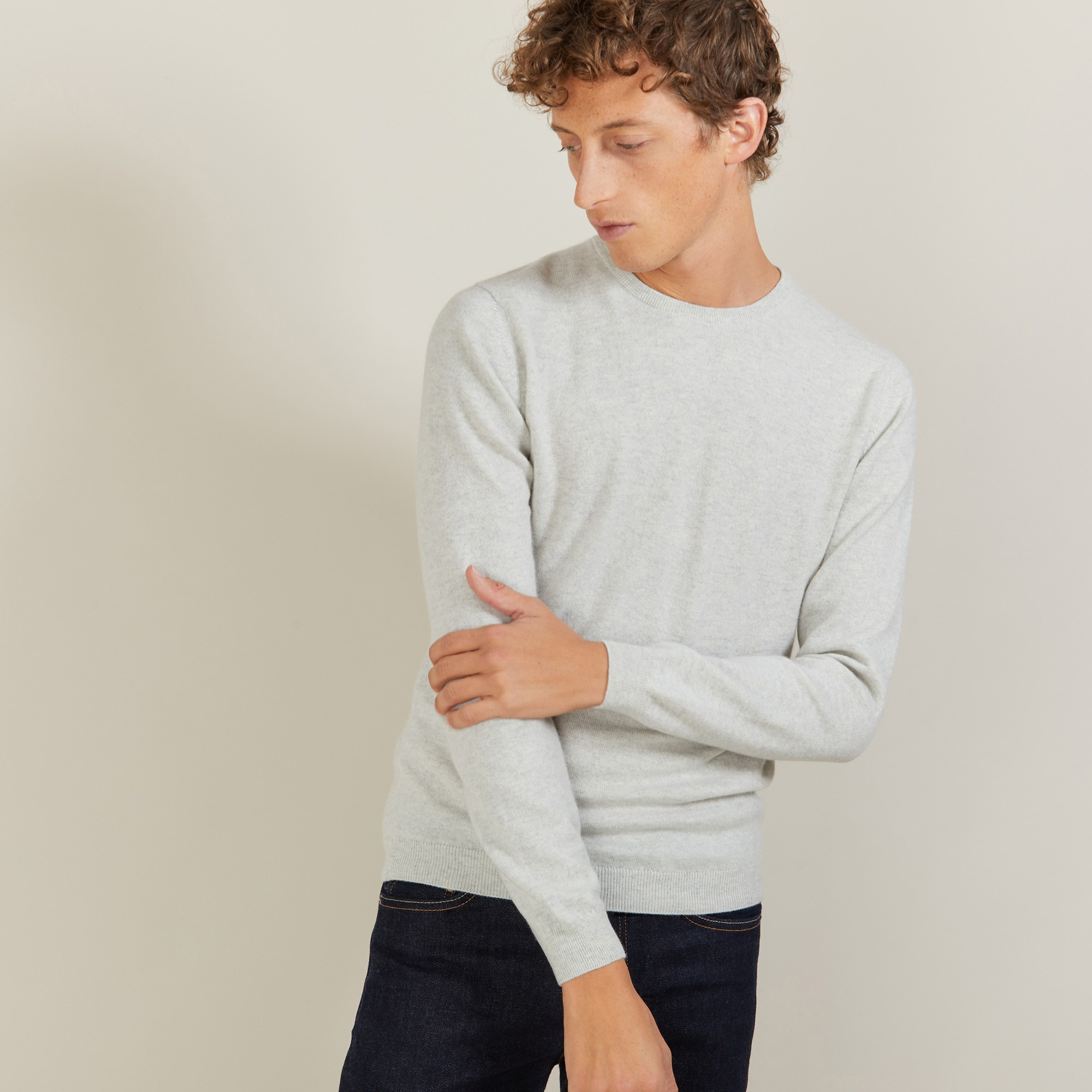 Round-neck cashmere sweater-BENOIT