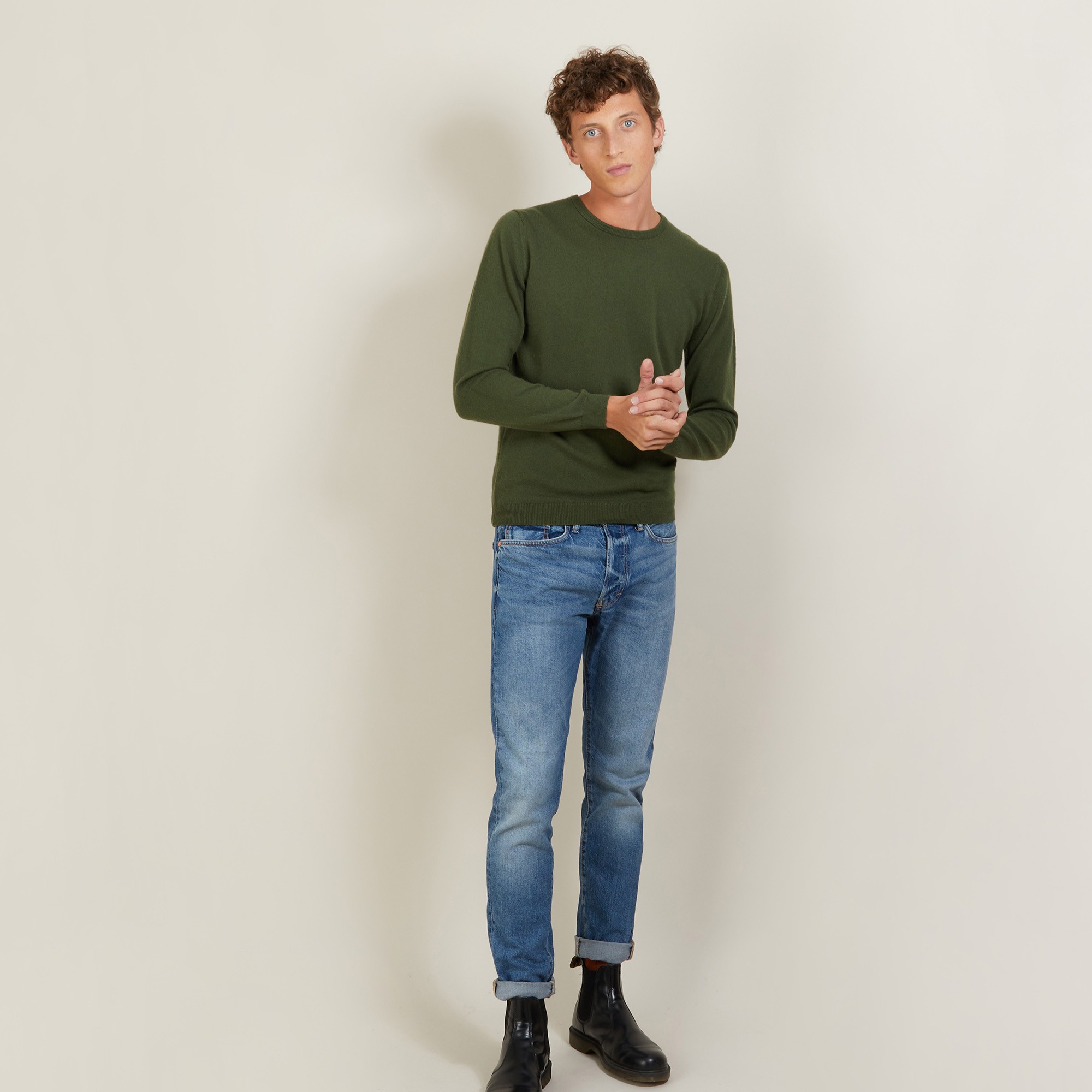 Round-neck cashmere sweater-BENOIT