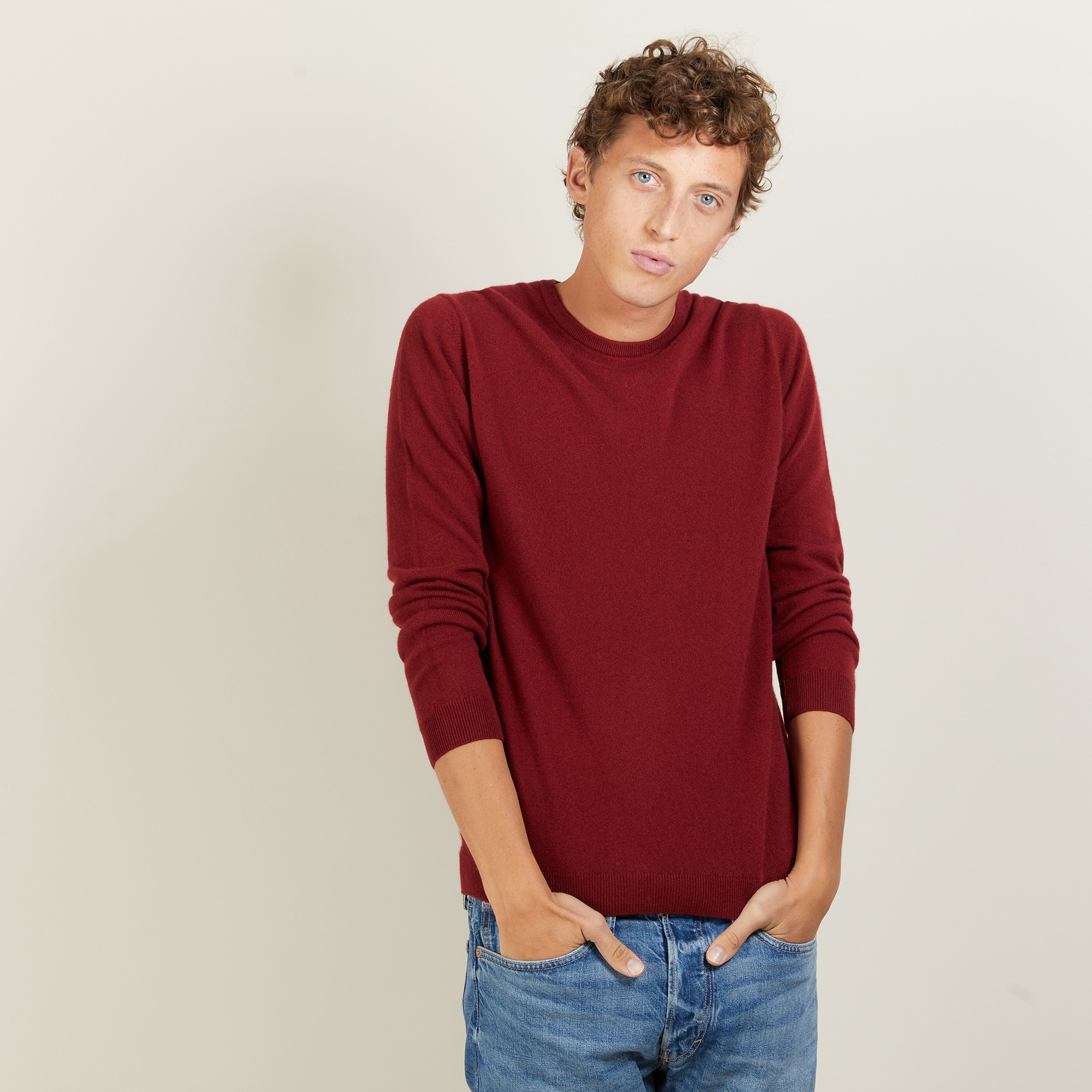 Round-neck cashmere sweater-BENOIT