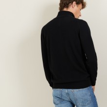 Cashmere sweater with zip neck - BLAISE