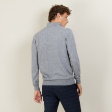 Cashmere sweater with zip neck - BLAISE