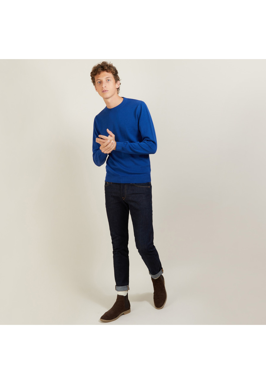 Suéter de algodão e cashmere com gola redonda - Burton