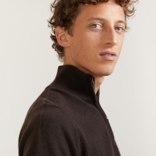 Pull en cachemire col zippé - BLAISE