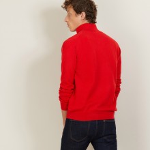 Cashmere sweater with zip neck - BLAISE