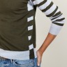 Two-tone striped wool sweater - LEO