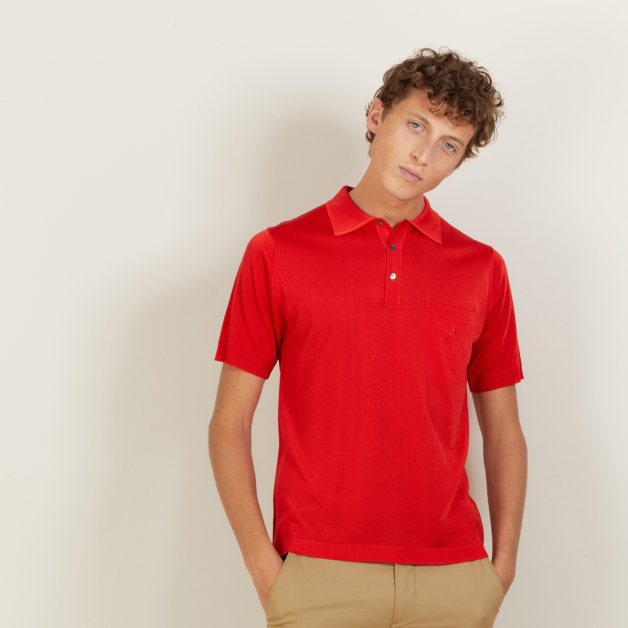 Polo shirt made of Fil lumière Vadim