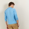 Polo manches longues homme en Fil Lumière Boris 2750 perruche - 06 Bleu moyen 