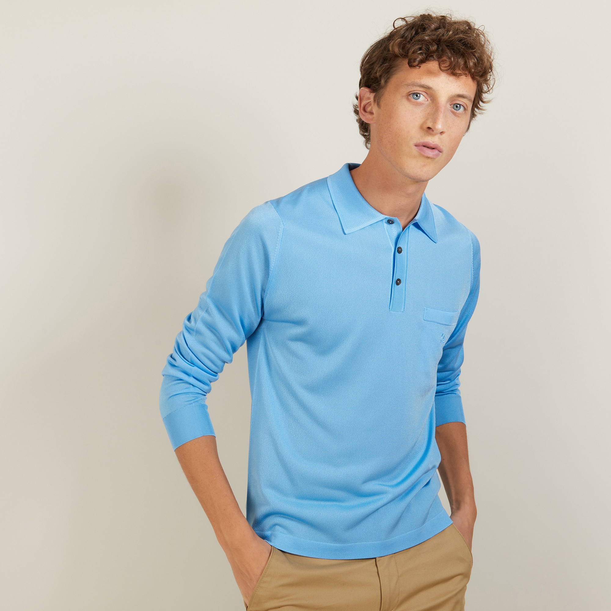 Long sleeves shirt made of fil lumière Boris