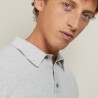 Pull col polo en cachemire - Billy 7013 vapeur - 11 Gris clair