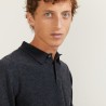 long-sleeved polo shirt in 100% cashmere-BILLY