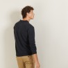 long-sleeved polo shirt in 100% cashmere-BILLY