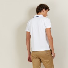 Short-sleeved cotton pique polo shirt - Babel